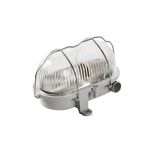 Interlight Bulkhead Bulley Harmaa Thermoplast max. 25W | 170x125mm - IP54 - Sopii 1x E27