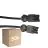 Monipakkaus 50x Noxion GST - Yhteensopiva Jatkojohto Musta - Uros + Nainen - 2m - 3 pole 1,5mm2
