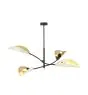 Emibig Kattovalo Lotus Teräs Musta | Sopii 4x E14 - Max 10W