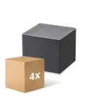 Monipakkaus 4x D'Lite Seinävalaisin Elingen Solar Musta Up & Down - 830 Lämmin Valkoinen | IP54