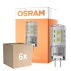 Monipakkaus 6x Osram Parathom LED Pin GY6.35 3.3W 470lm - 827 Erittäin Lämmin Valkoinen | Korvaa 40W