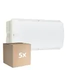 Monipakkaus 5x Philips LED Turvallisuus Ledinaire WL055V Valkoinen 6W 600lm - 830 Lämmin Valkoinen | 374x150mm - IP65 - Liiketunnistin
